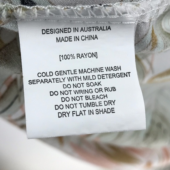 Label of Love Dress Neutral Safari Leaf Print Dress - Picture 6 of 9